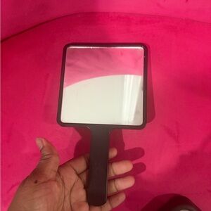 Black Handheld Mirror